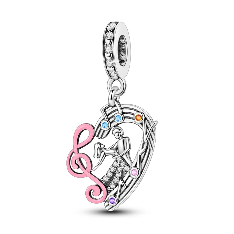 925 Sterling Silver Tailor Sewing Machine Telephone Alarm Clock Charms Pendants Fit 925 Original Bracelets DIY Jewelry