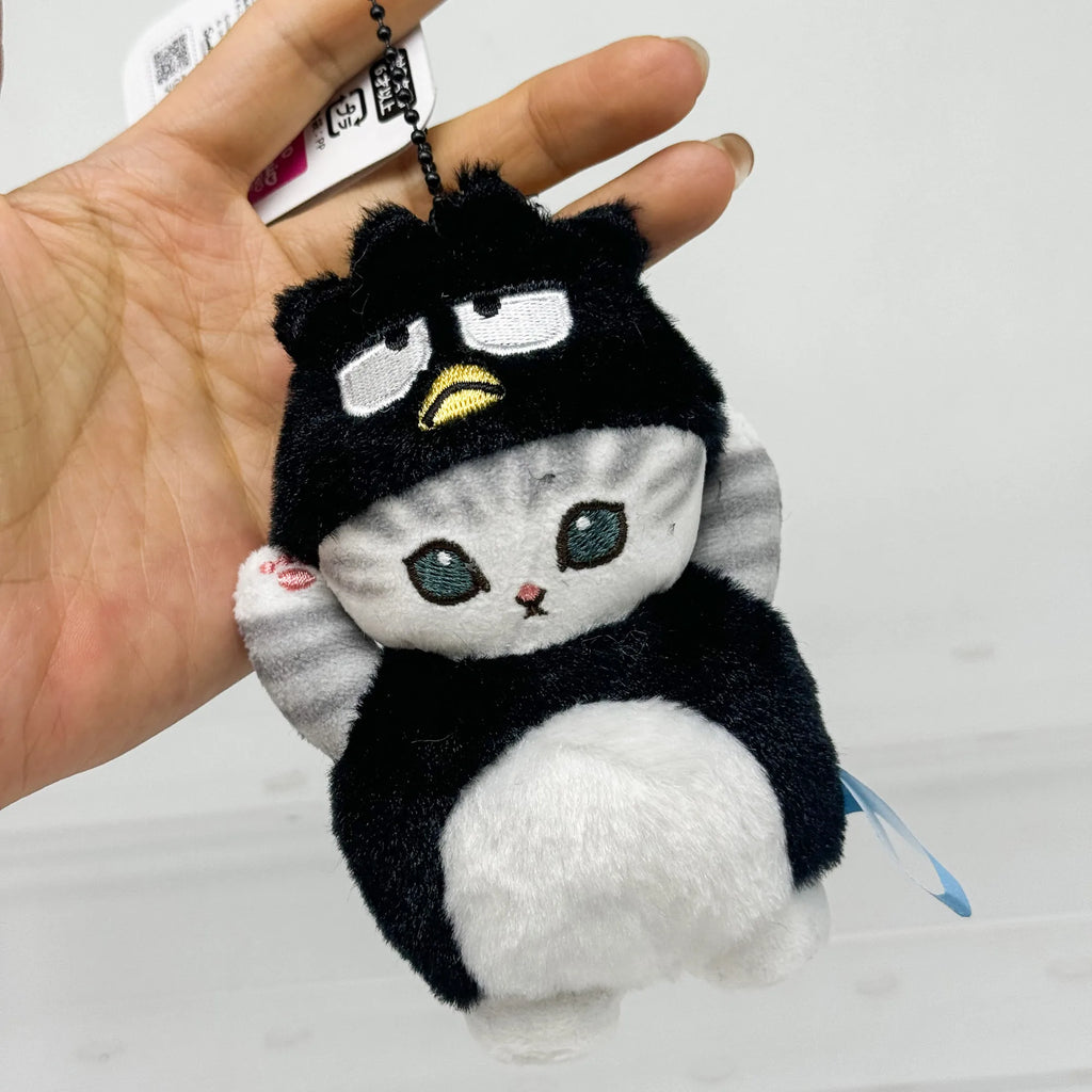 Anime Shark Cat Co Branded Cross-dress Kuromi Hello Kitty Cinnamoroll Plush Toys Collect Decoration Pendant Gift