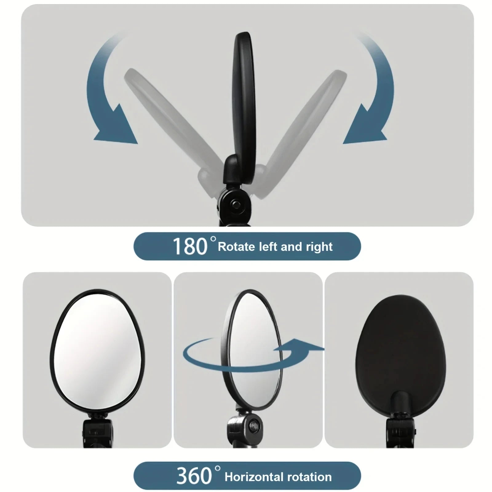 Bike Mirror Cycling Rear View Mirrors 360 Degree Adjustable Rotatable Handlebar Mirror Wide-Angle MTB Road Bycicle Accessories