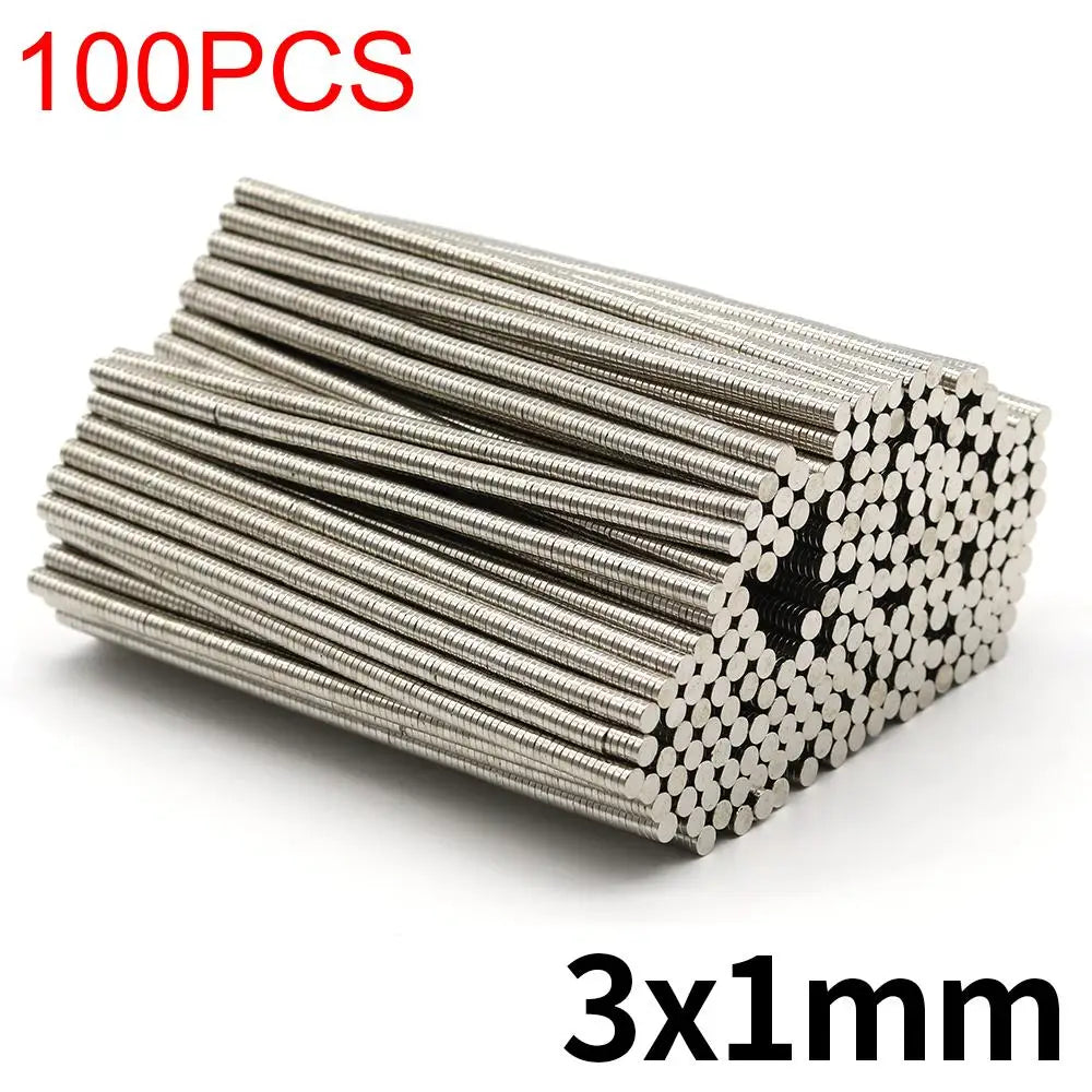 3x1mm Round Super Strong Neodymium Magnet N35 Powerful Magnetic NdfeB Permanent Refrigerator Magnet imanes DIY