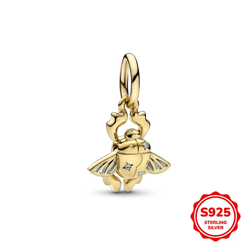 Hot Sale Charms Silver 925 Disney Pendant Beads Fits 3mm Bracelet Bangle Necklace For Women Luxury DIY Jewelry Making Fine Gifts