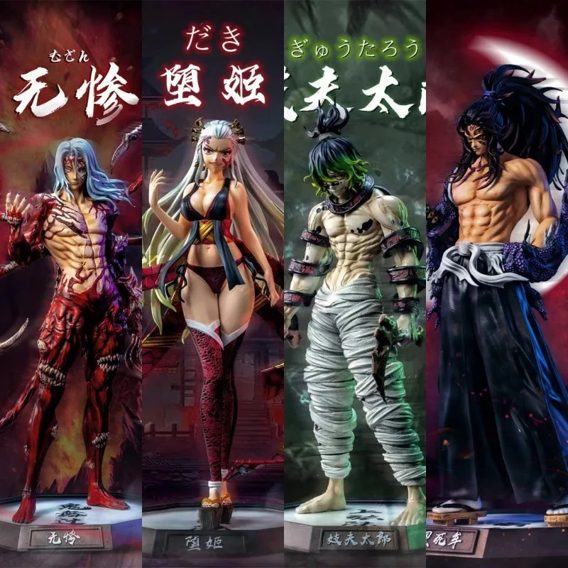 Anime Demon Slayer Figure Kamado Tanjirou Nezuko Action Figure Pvc Model Toys Zenitsu Figurine Inosuke Kimetsu Yaiba Figura Gift