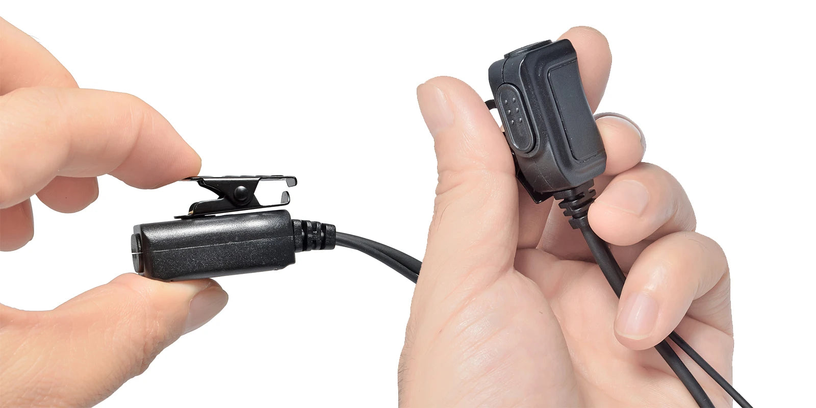 Two Way Radio 2 Pin K Head Soft Ear Hook Earpiece Walkie Talkie Headset with Mic PTT for BaoFeng UV-5R BF-888s Kenwood Retevis