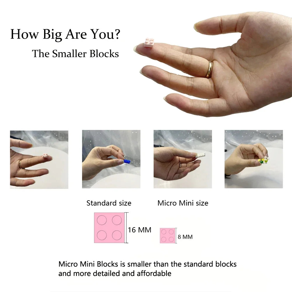 MOC Eternal Bouquet Rose Building Blocks Flower Building 3D Set DIY Eternal Bouquet Display Box Brick Toy for Home Office Decor