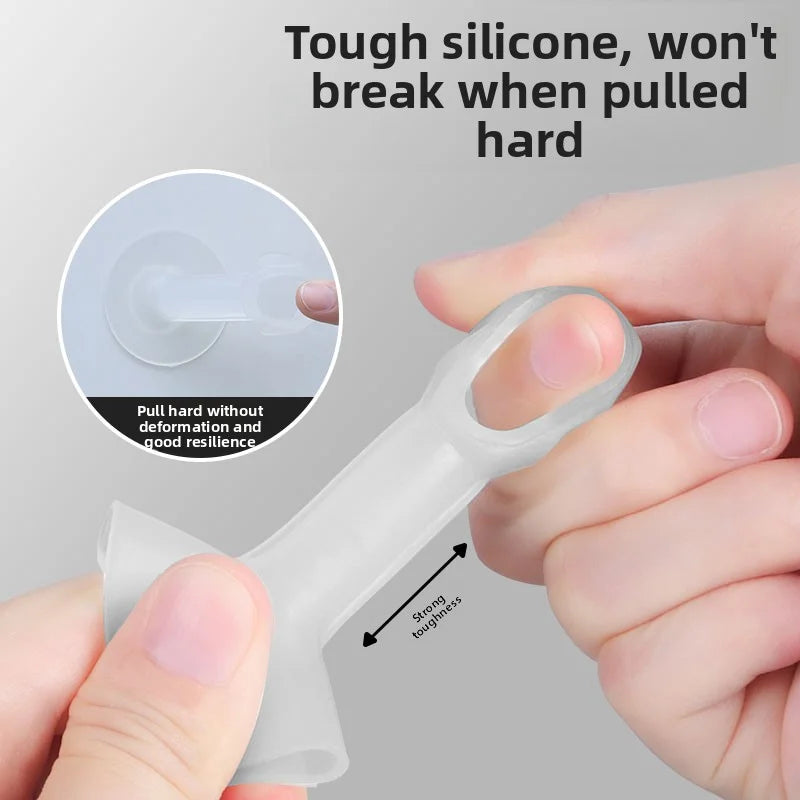 12 pcs Suitable For Door Handles Silicone Door Stop No Need To Punch Holes Anti-collision Doorstop Anti-collision Artifact Easy