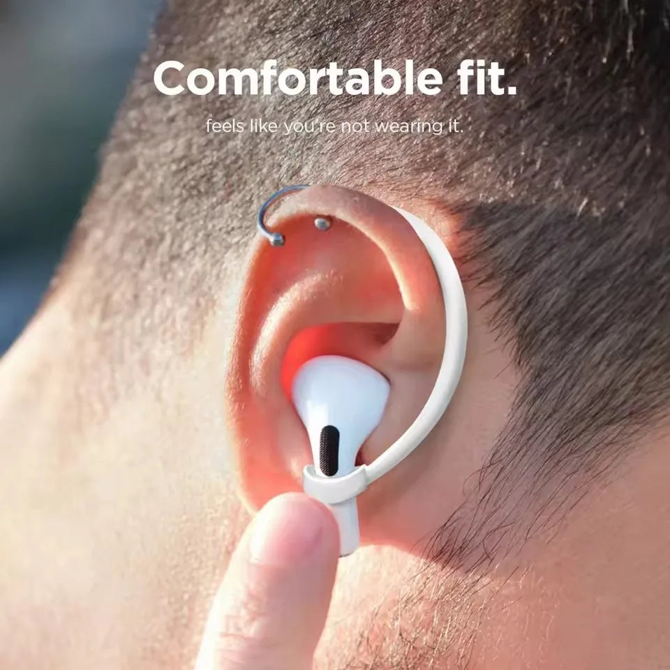 Anti-lost Silicone Ear Hook for Apple AirPods 1 2 3 4 Pro Sport Headphone Anti-drop Earhook Holder Eartips For Air Pods 1 2 3