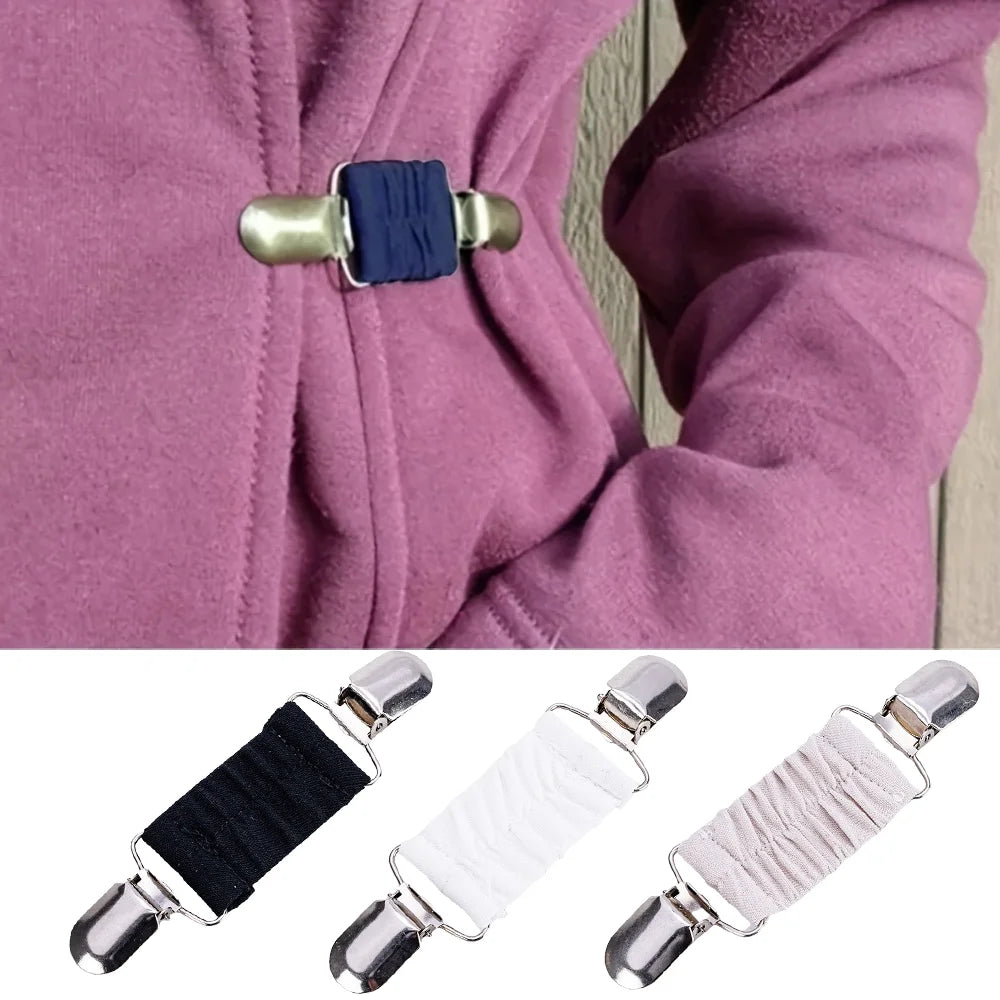 Adjustable Back Cinch Clips - Waist Cincher/Sweater/Shawl Clips for Women, Seamless Elastic Tightener