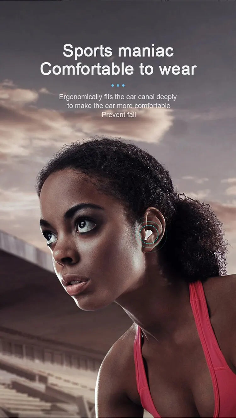 10Pcs Wholesale A6S TWS Wireless Headphones Bluetooth Earphone 5.0 Stereo Headset Earbuds with Microphone for ISO Android