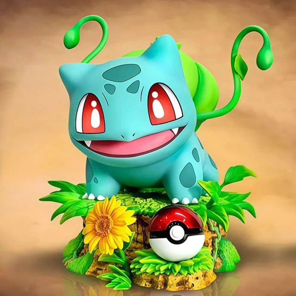 10cm/3.94in Anime Pokemon Figure Bulbasaur Action Figures Pvc Collection Model Toys for Gifts
