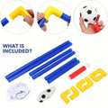 Portable Micro Soccer Goal Set, Complete Outdoor Beach Training Equipment with Net Pump Ball, Lightweight Indoor Kids Sports Toy