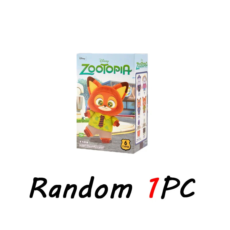 High Quality Zootopia Series Blind Box Judy Nick Vinyl Plush Cartoon Character Pendant Trendy Toys Box Birthday Gifts for Kids