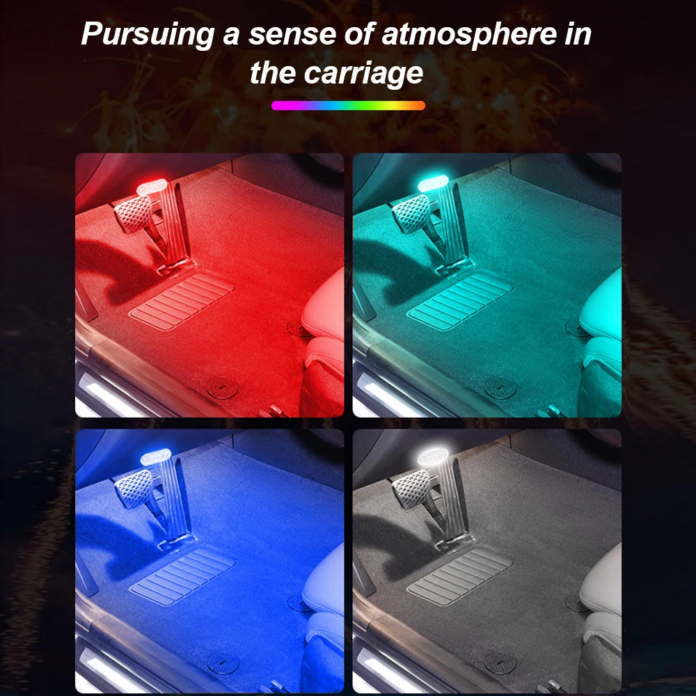 1 pc Multi Color Car Light Wireless LED Touch Light Roof Light Sensor Read Lamp Mini USB Charging Light Car Interior Accsesories