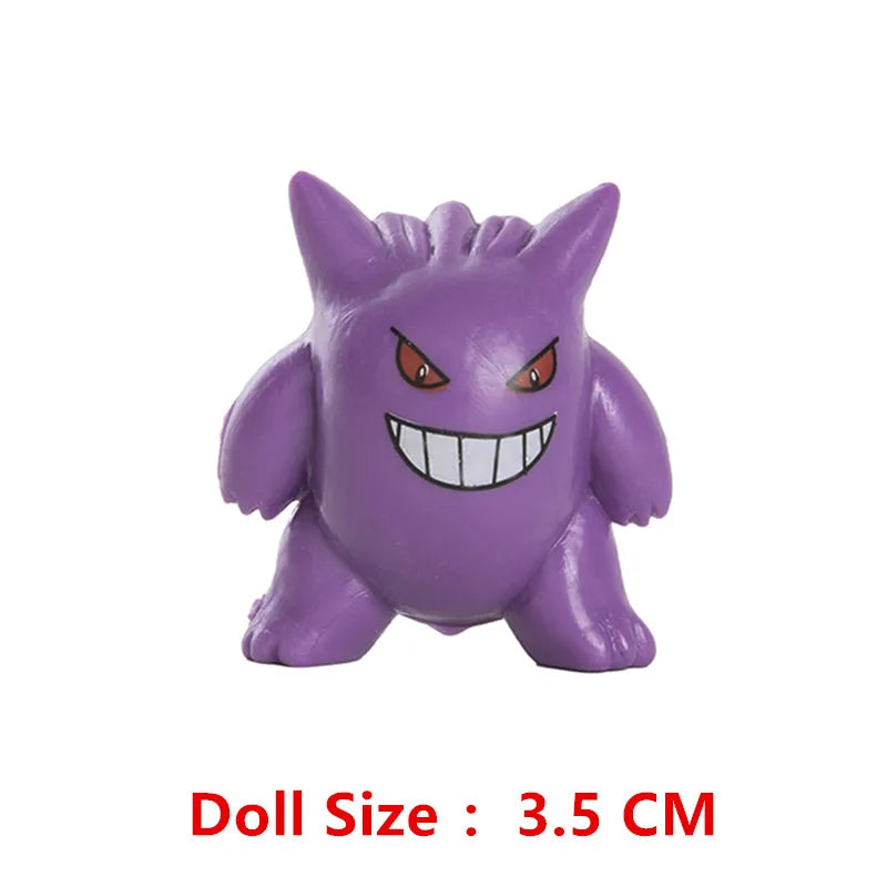 Pokemon 4-13Cm Toys Model Cartoons Movie Anime Figure Pikachu Eevee Charmander Mewtwo Collection Dolls Birthday Best Gift