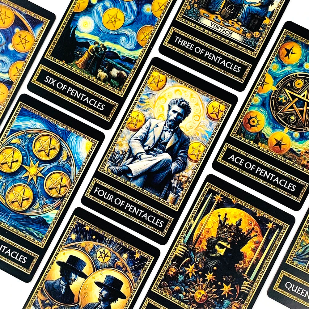 New Tarot Cards A 78 Cards Deck English Version Fortune Telling Divination Deck Game For Family Party Card Game New Year Gifts