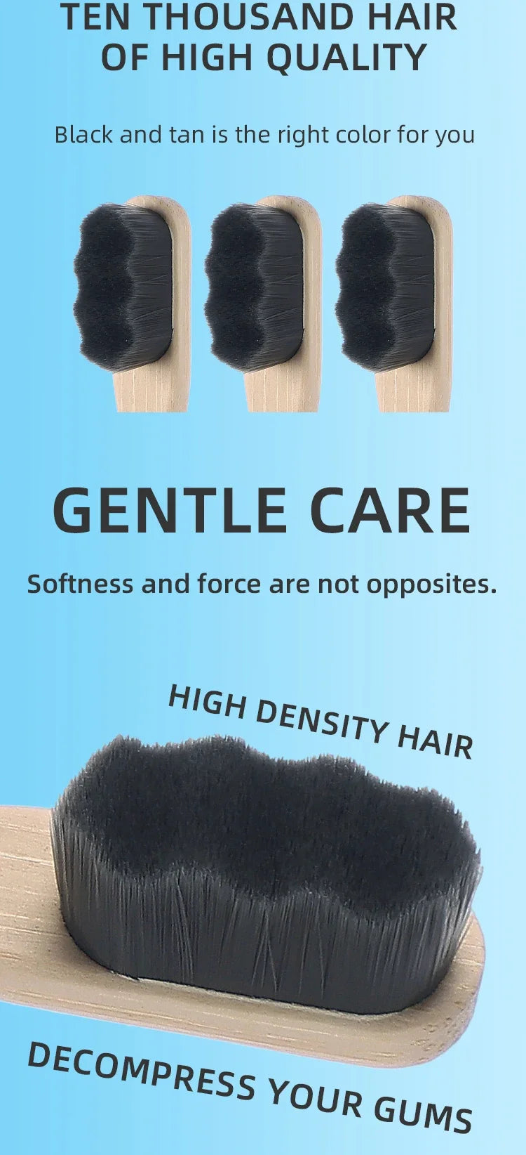New 4Pcs Soft Bamboo Micro-Nano Toothbrushes, Extra Soft Toothbrush with 20000 Bristles Designed for Sensitive Gums Kids Adults