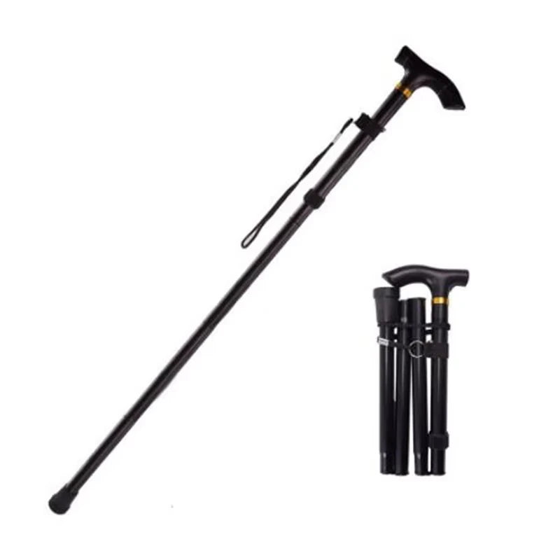 Lightweight Foldable Walking Stick for Hiking Travel & Elderly Support Crutch