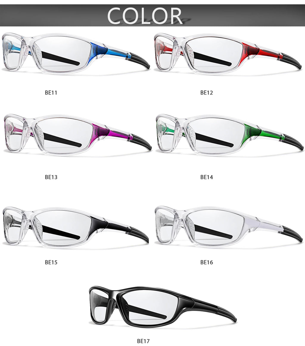 Photochromic Cycling Sunglasses Men Outdoor Sports Tactical Camouflage Goggles Vintage Driving Riding Fishing Windproof