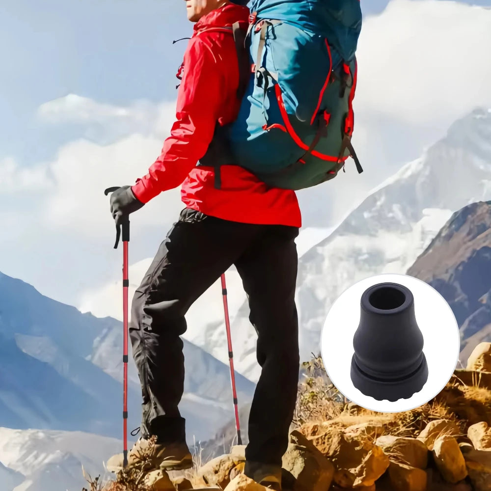 4Pcs 16-22mm Anti Slip Rubber Pads Cover Canes, Crutches, Bottom Pads, Protective Covers, Climbing And Hiking Poles, Tips