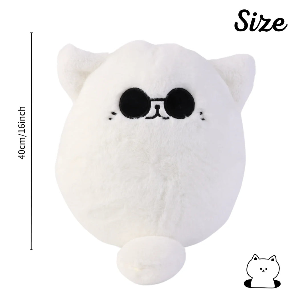 30cm Soft Gojo Cat Plush Pillow Hot Anime Sunglasses White Cat Plushies Toys Stuffed Animals Doll Home Decor Kids Birthday Gift