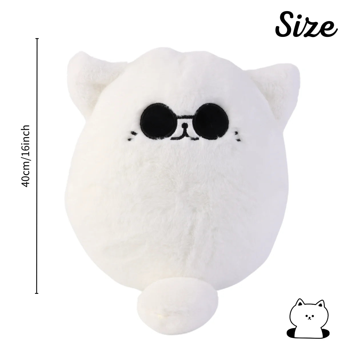 30cm Soft Gojo Cat Plush Pillow Hot Anime Sunglasses White Cat Plushies Toys Stuffed Animals Doll Home Decor Kids Birthday Gift