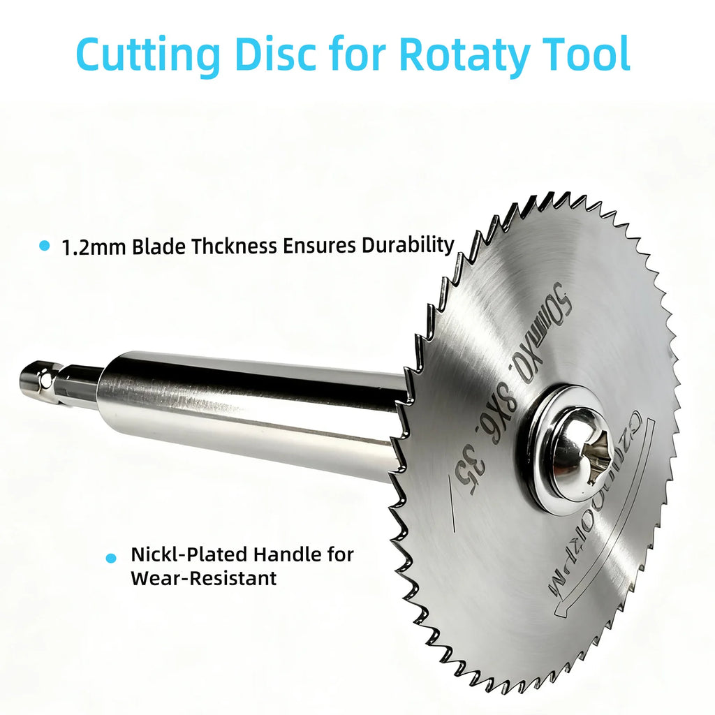 High-Speed Steel Saw Blades 10PCS, 1/4" Hex Shank Universal Fit for Grinders, Metal/Wood/Plastic Cutting Discs, Durable Rotary T