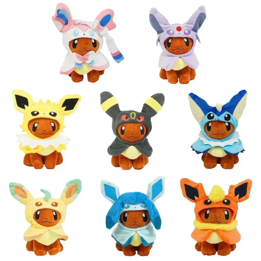 Eevee Cos Umbreon Espeon Jolteon Flareon Glaceon Vaporeon Sylveon Leafeon Plush Toys Stuffed Soft Stuffed Animal Plushies 20CM