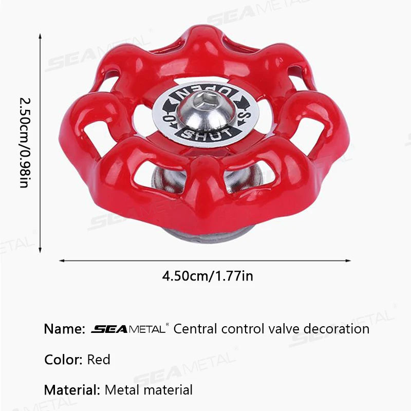 BLALION Fun Car Center Control 3D Valve Decoration Auto Interior Shift Knob Cover Air Conditioner Button Valve Switch Sticker