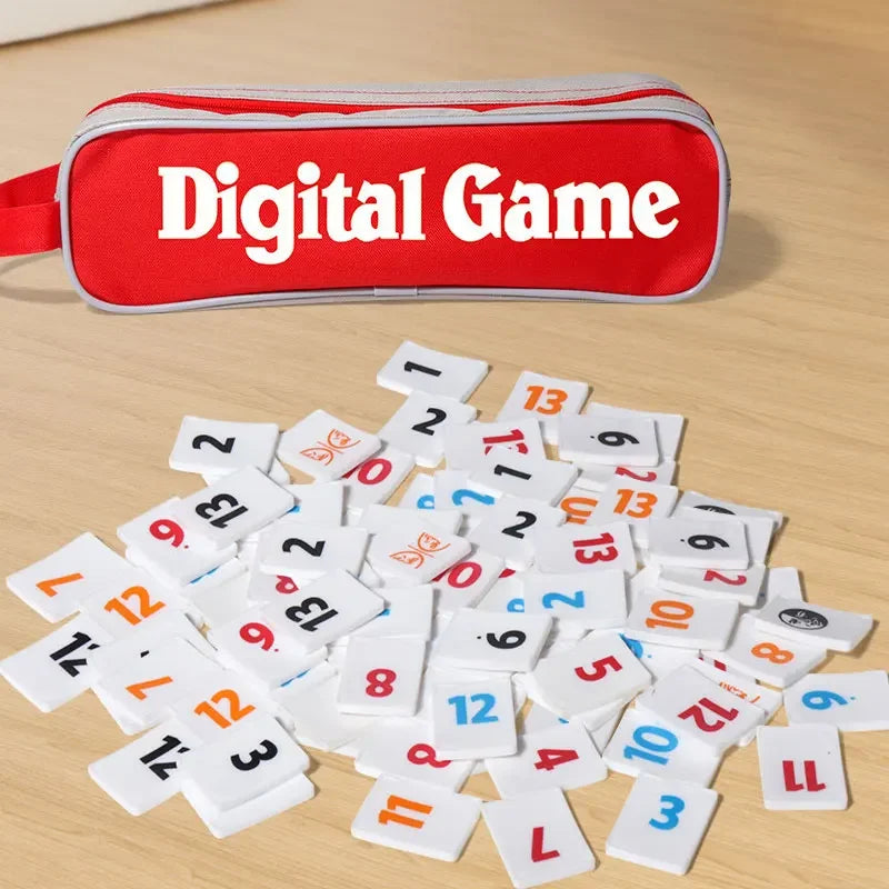 M/L/XL Digital Game Set, Travel Rummy, Mahjong, Rummybrix, Number Game Cards - Adult Leisure Party Board Game Travel Game