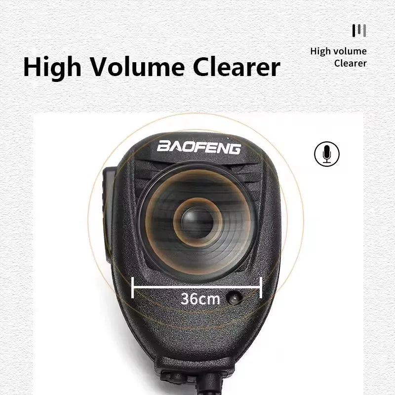 Baofeng Microphone Speaker Mic PTT Shoulder For DM-1701 UV-18 Pro UV5RH Ham Radio QuanSheng UV-K5 UV-K6 UV-5RPLUS Walkie Talkie