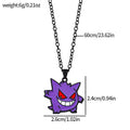 Gengar Cosplay Pendant Necklace - Anime Charms Jewelry for Women Men Kids Chain Choker Perfect Party Gift