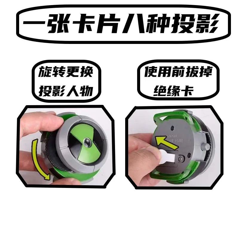 Ben10 Omniverse Action Figures Omnitrix Ben Tennyson Projection Watch Sound Light Doll Model Collect Ornaments Gifts Toy
