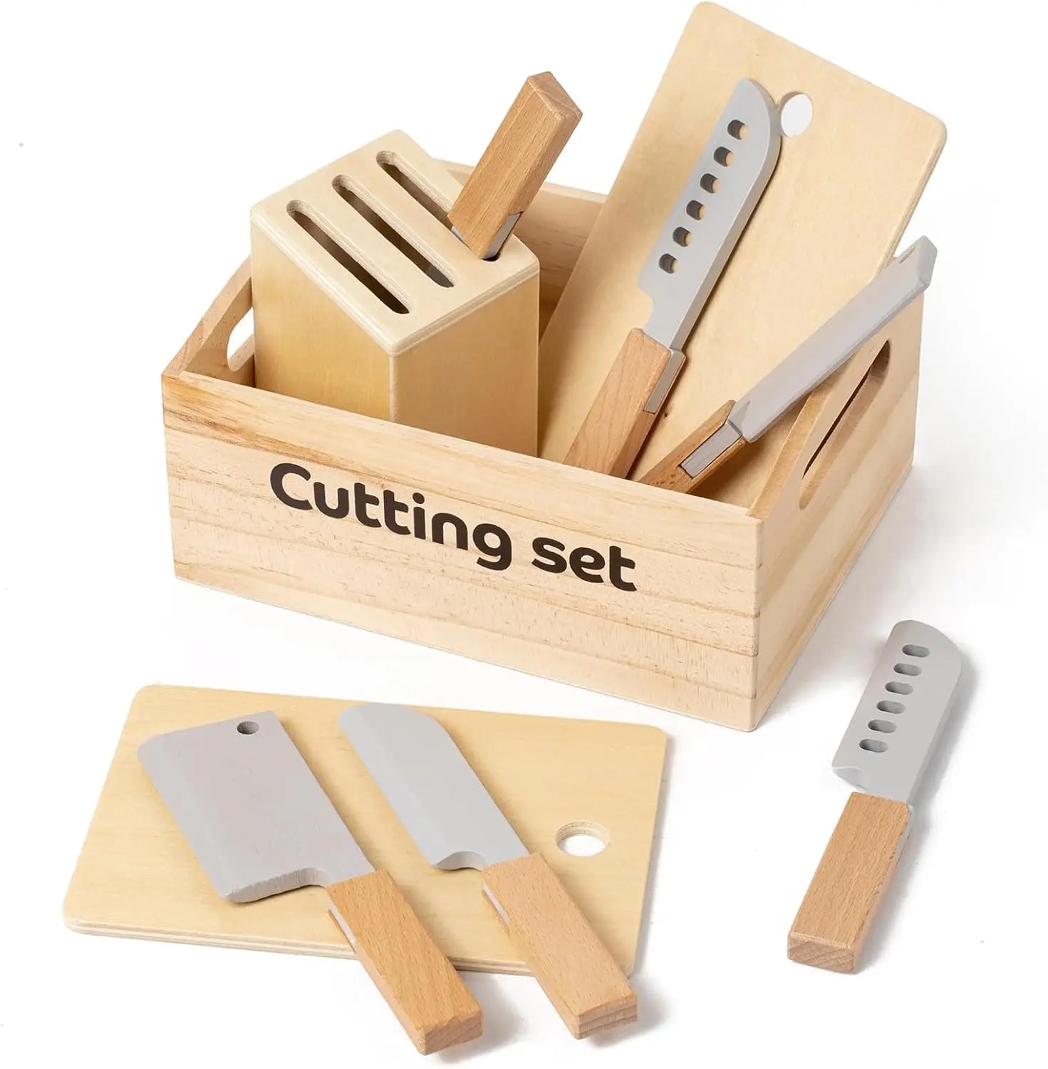 Wooden Pretend Play Kitchen Toys Cutting Food Accessories Set Fruit Vegetable Bakery Meat fish Early Educational Cognition Toys