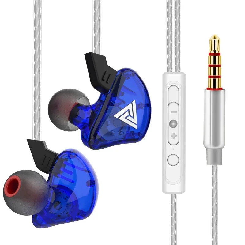 QKZ CK5 FiLe Wired Earphone with Microphone HiFi Music Earphone Professional Gaming And Sports Noise Cancelling Headphones