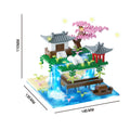 Taohuatan Lake Themed Micro Brick Building Blocks Set, Adult Creative Toys, Unique Chinese Landscape Model Bricks with LED Light