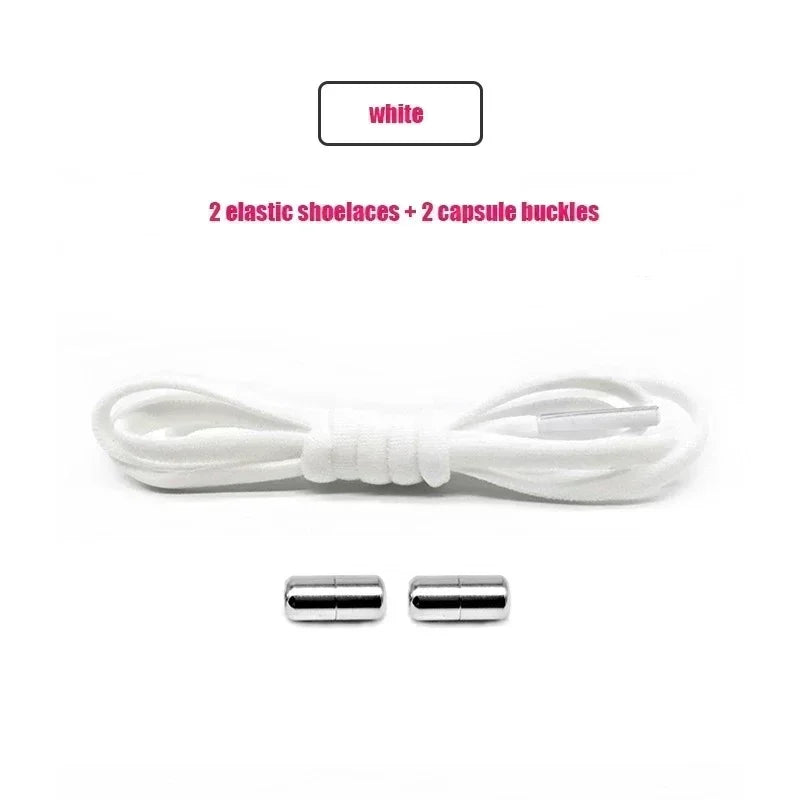 Elastic No Tie Shoelaces Semicircle Shoe Laces for Kids and Adult Sneakers Lazy Shoelace Quick Put on And Take Off Shoe Strings