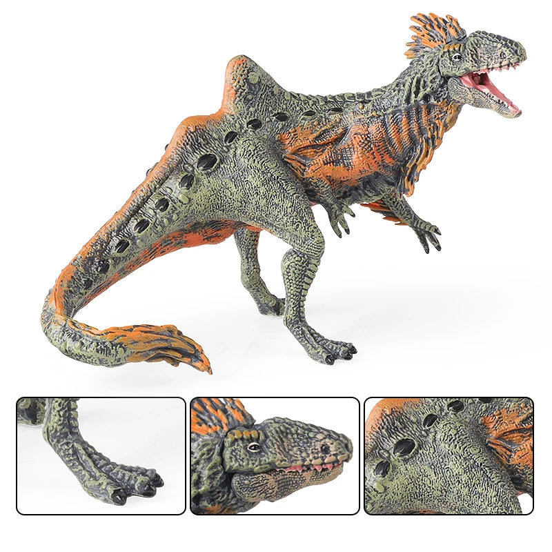 Oenux Jurassic Dinosaur World Eoraptor Dilophosauridae Mosasaurus Velociraptor T-Rex Animasl Model Action Figures Kid Toy Gift
