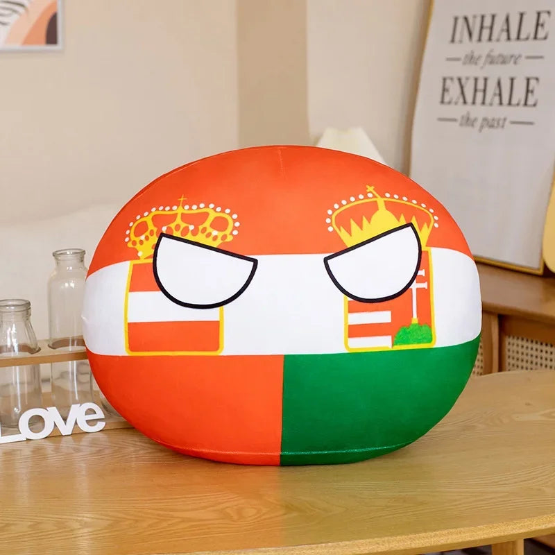 10cm Cute Countryball Polandball Plush Stuffed Dolls Anime Short  Toys Mini Pillow Bag Key Ring Pendant Cosplay Gifts