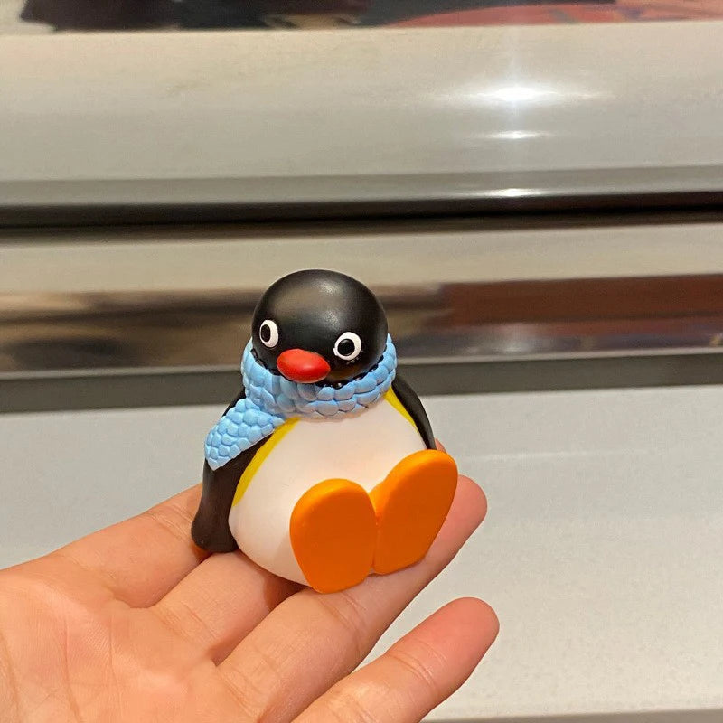 New 1 Piece Window Edge Car Interior Decoration Center Console Accessories 6CM Kawaii Penguin Doll Desktop Ornament