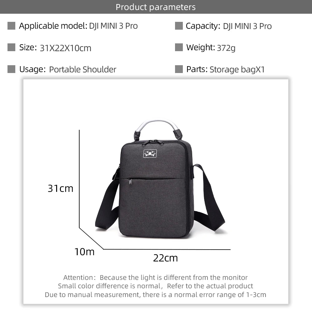 for Mini 3 Storage Box Dron Handbag Universal Bag Single Shoulder Crossbody Bags Drone Battery Bag Accessorie  DJI Mini 3 Pro