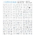 6Pcs/Lot Waterproof Cartoon Transparent Pvc Stickers DIY Hand Account Diary Decorative Stickers Kawaii Phone Cup Stickers