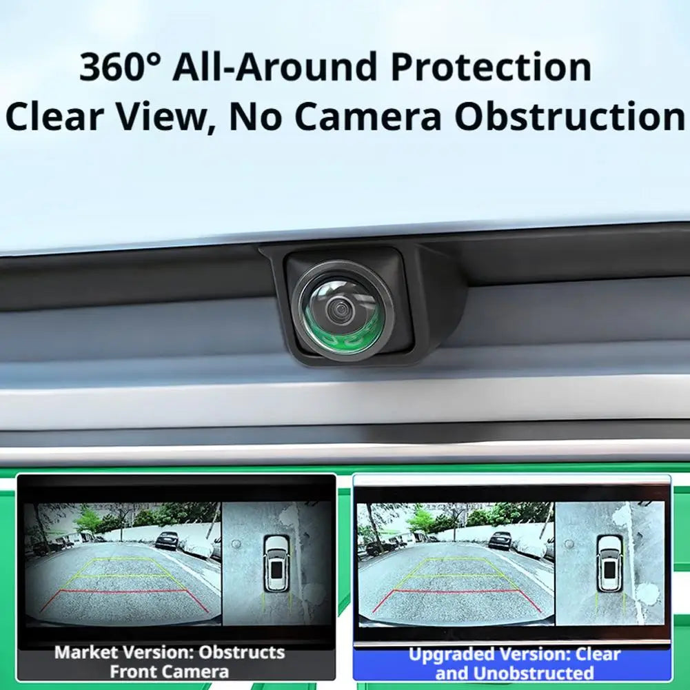 4pcs Car Camera Protective Cover With 2pcs Car Hooks Front Bumper Camera Anti-Scratch Shield Lens Guard PC Protective Cover Kits