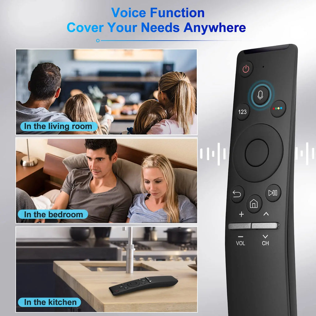 Replacement Remote Control for Samsung Smart TV BN59-1266A Universal Voice Remote Control for All Samsung Voice Function TVs