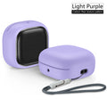 For Samsung Galaxy Buds FE, Buds Pro, Buds2 Pro, Buds Live, Buds2 Case Cover, Vogue Fiber Stripe Protection Case with Lanyard