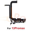 Charging Port Flex Cable for iPhone 11 12 13 Pro Max Mini Black White USB Charger Dock Connector with Microphone Repair (1PC)