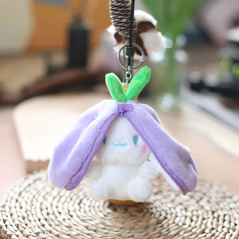 Funny Joy Kawaii Fruit Bunny Plush Toy Cute Carrot Strawberry Turn Funny Joy Rabbit Plush Toy Kids Birthday Christmas Gift