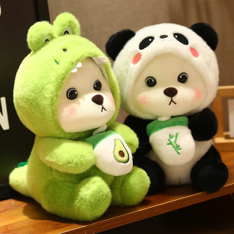 25/35cm Anime Cosplay Joint Bear Plush Toy Cute Stuffed Animals Bunny Duck Shark Pig Plushies Doll Kawaii Soft Toys For Girls