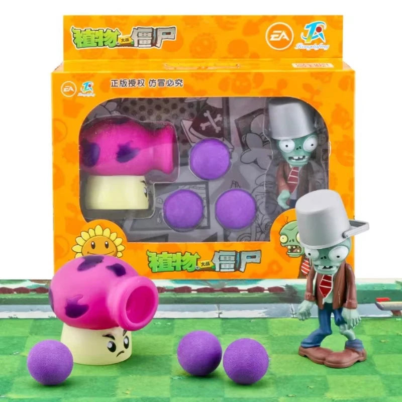 Plants Vs Zombies Cactus Peashooter Coconut Cannon A.K.E.E Character Toys 6 Style Game Figures Soft Silicone Boy Birthday Gift