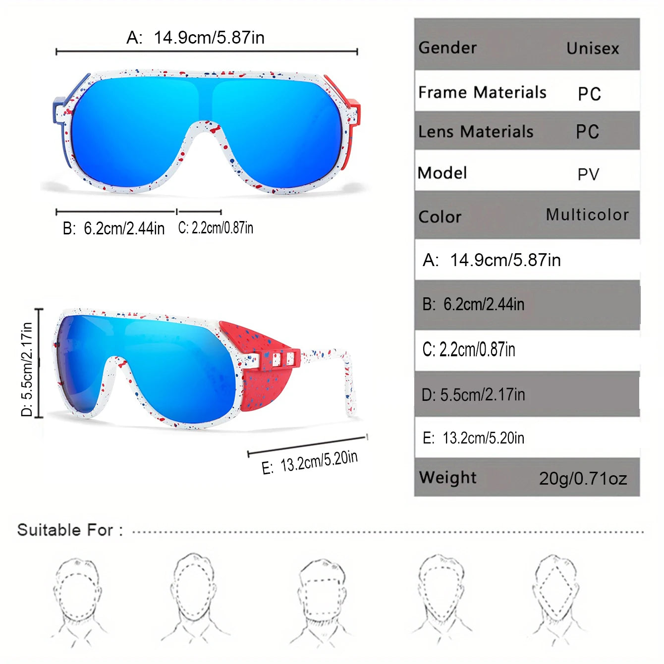 Men Women Cool Pilot Shades Brand Cycling Sunglasses Vintage Punk Style UV400 Sport MTB Bicycle Goggle Without Case