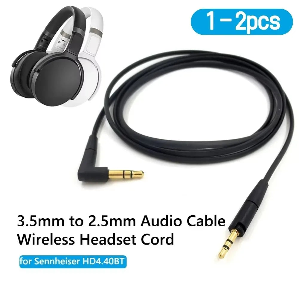 Replacement Repair Parts Audio Cable For Sennheiser HD400S HD350BT HD4.30 HD4.40BT HD4.50BTNC HD450BT HD458BT Headphones