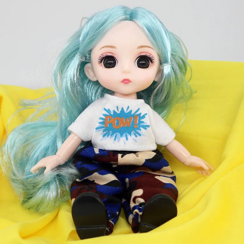 doll 16cm Cute And Elegant Style, 13 Articulated Dolls With Movable Joints Clothing Matching BJD Princess 1/12 Girl Gift Toy